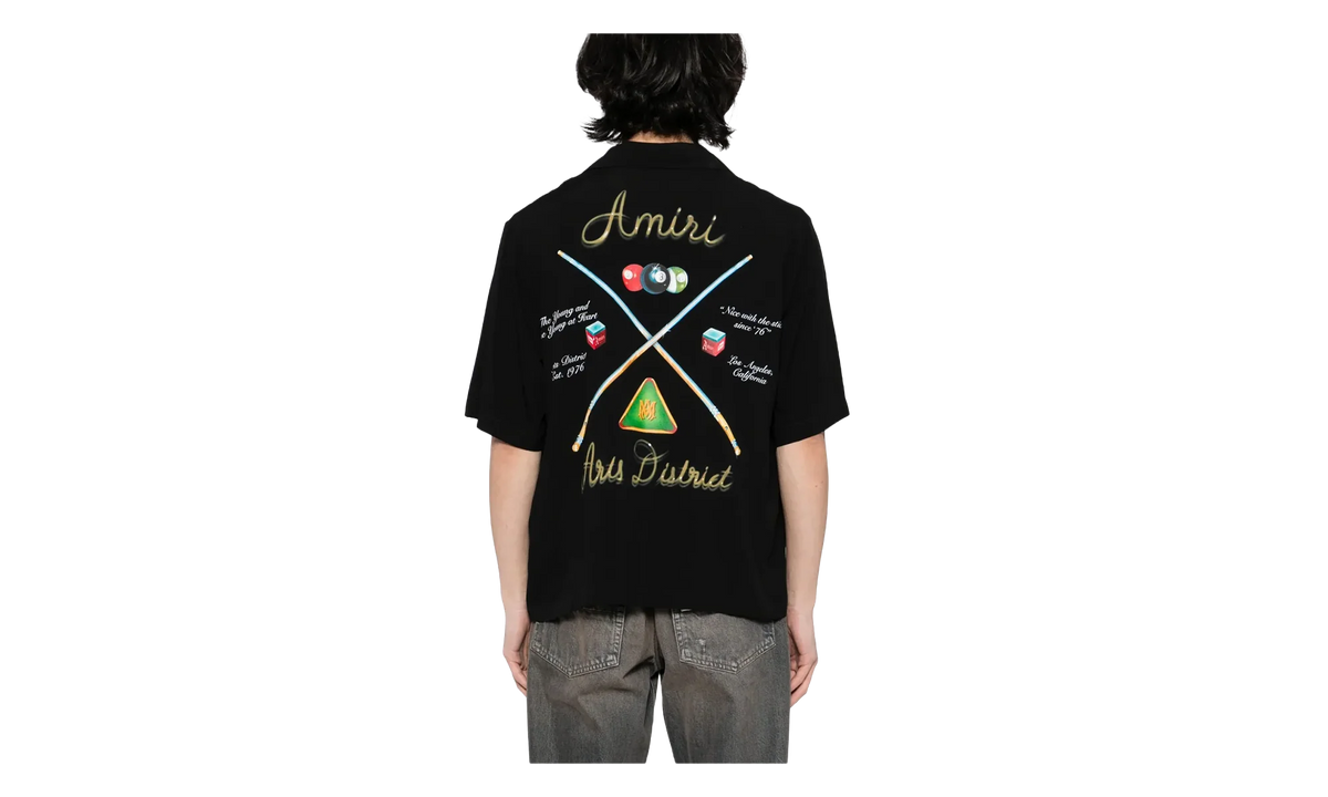 Pool Cue Bowling Shirt "Black" AMSTCA1078 001