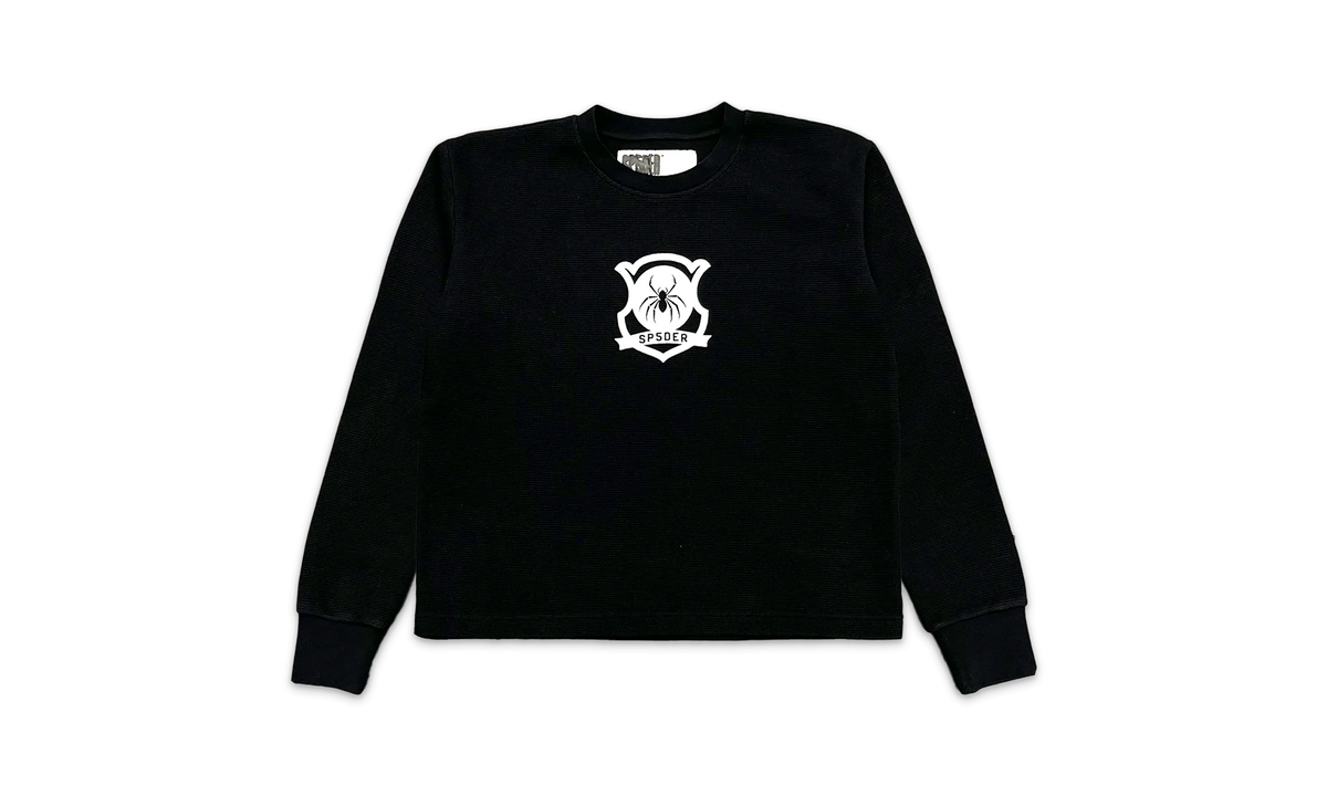 Waffle Knit Top "Black" SP5der261