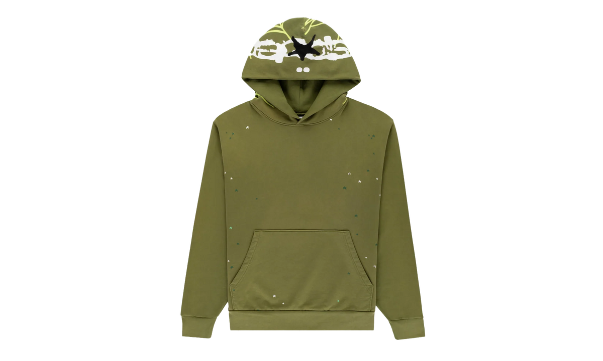HEAVY WEB HOODIE "Olive" SP5der87