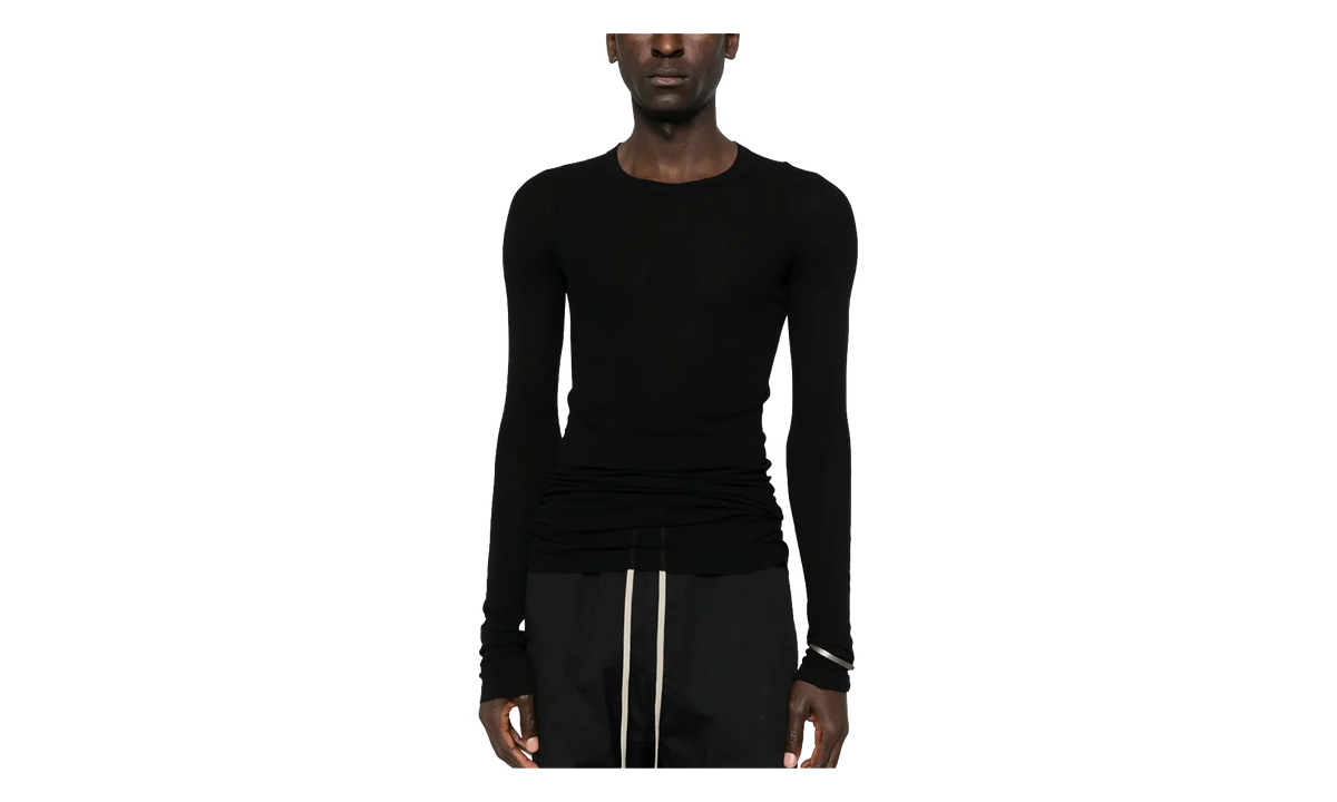 Ribbed Long-Sleeve T-Shirt "Black" RU01F2250 RC 09