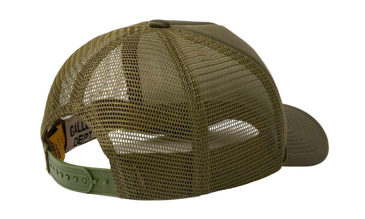GD Logo Trucker Cap "Olive Green / Orange" GD013