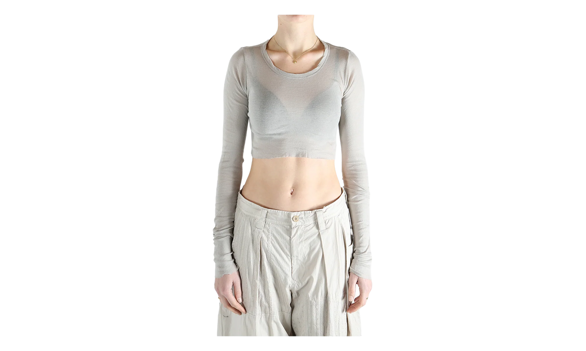 Long Sleeve Crop T-Shirt WMNS "Pearl" RP01F6220 MR 08