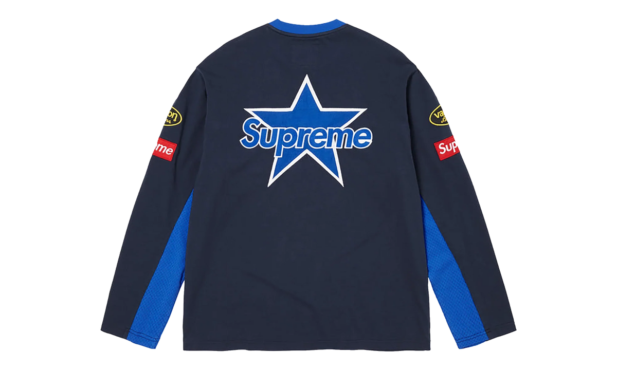 Vanson Leathers® L/S Top "SS26 - Navy" SU27020