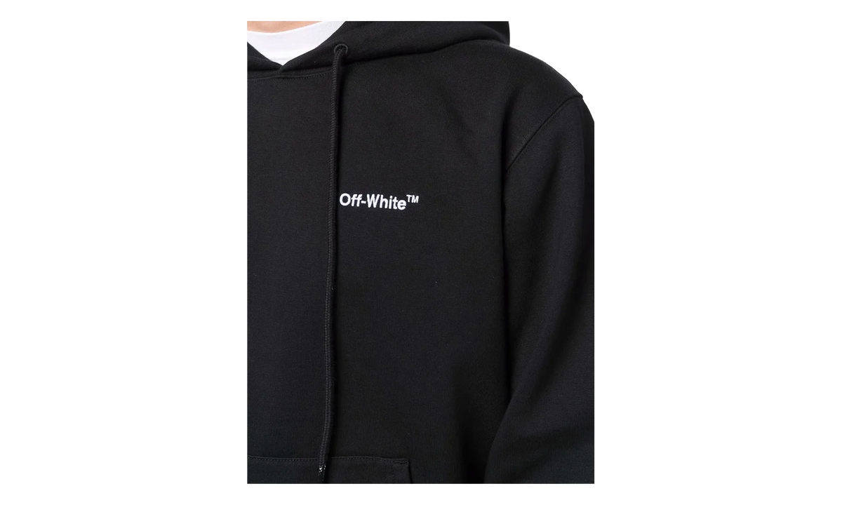 Helvetica Slim Hoodie "Black" OMBB097C99FLE0071001