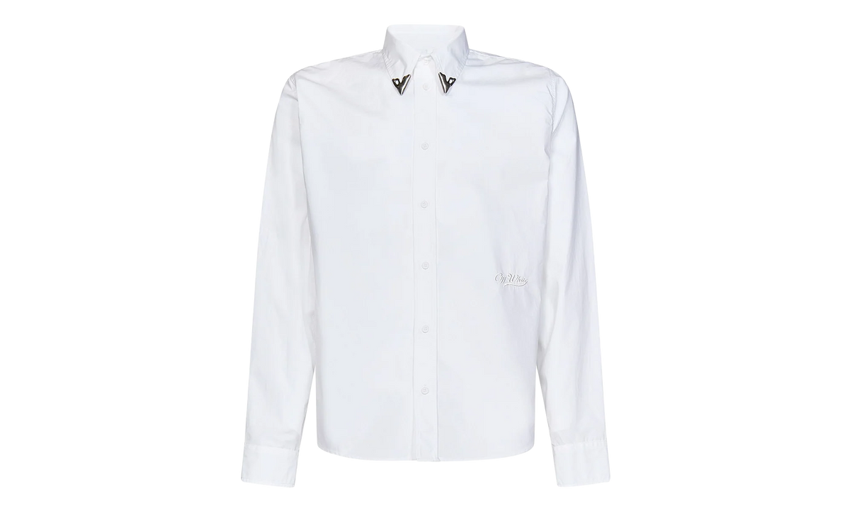 Straight Point Collar Shirt "White" OMGE006S23FAB0060101