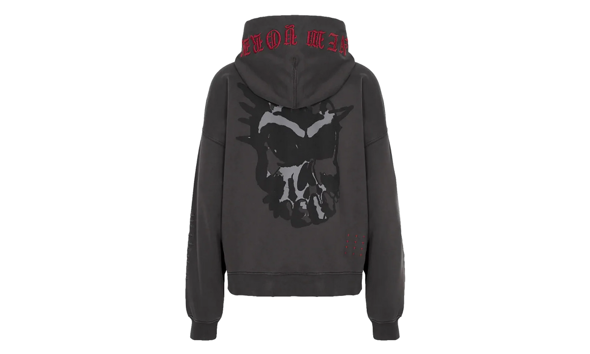 Ksubi Graff Ekcess Zip Thru Hoodie "Faded Black" MPS26FL005