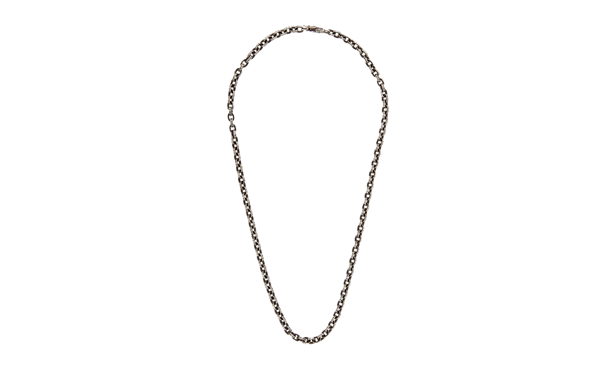 16" Paper Chain Necklace "Silver" CHRM1175
