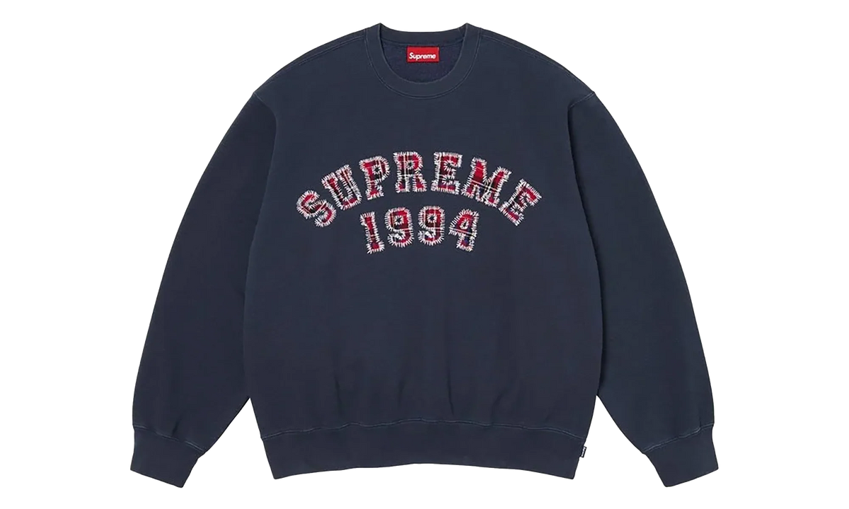 Plaid Arc Crewneck "SS26 - Navy" SU27409