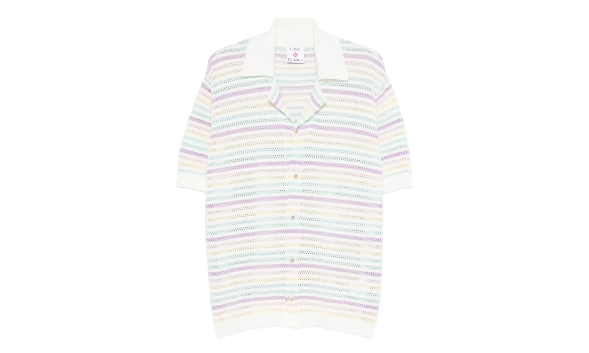 Flower Crochet Polo "Multicolor" M AW25 KW 1097 01 MULT