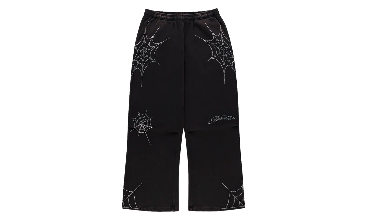 Rhinestone We Zip Sweatpants "Black" SP5der395