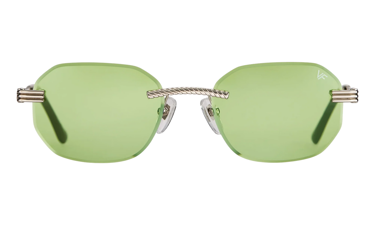 Hustler Rimless Drill Mount 24KT "White Gold / Lime Green" DMHU2 0039 42D4