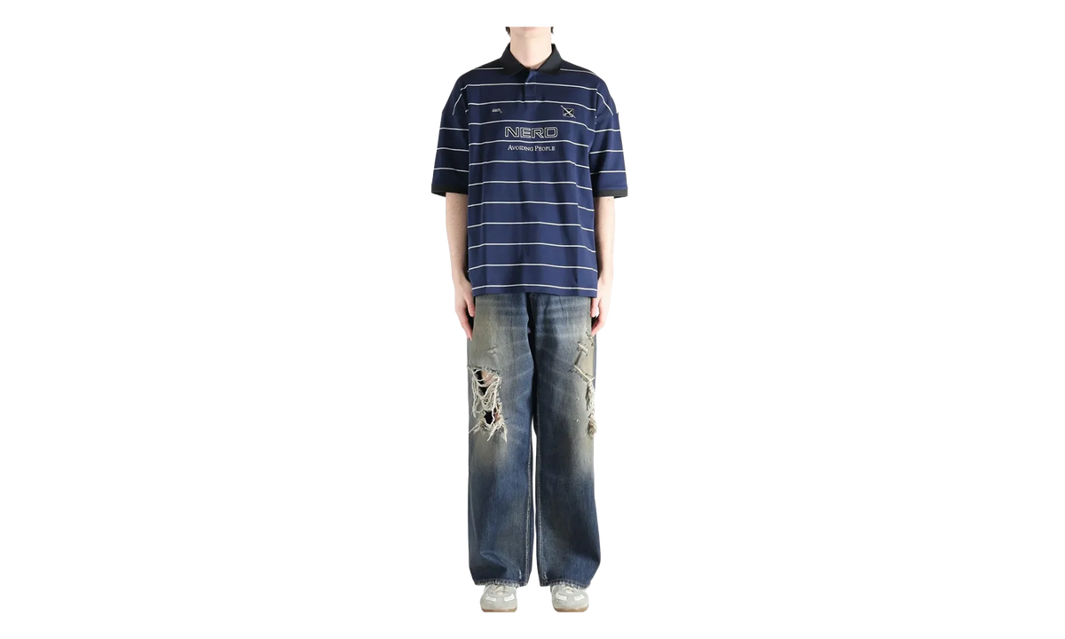 Nerd Polo "Navy/White Stripes" ME76PO205N NAVY