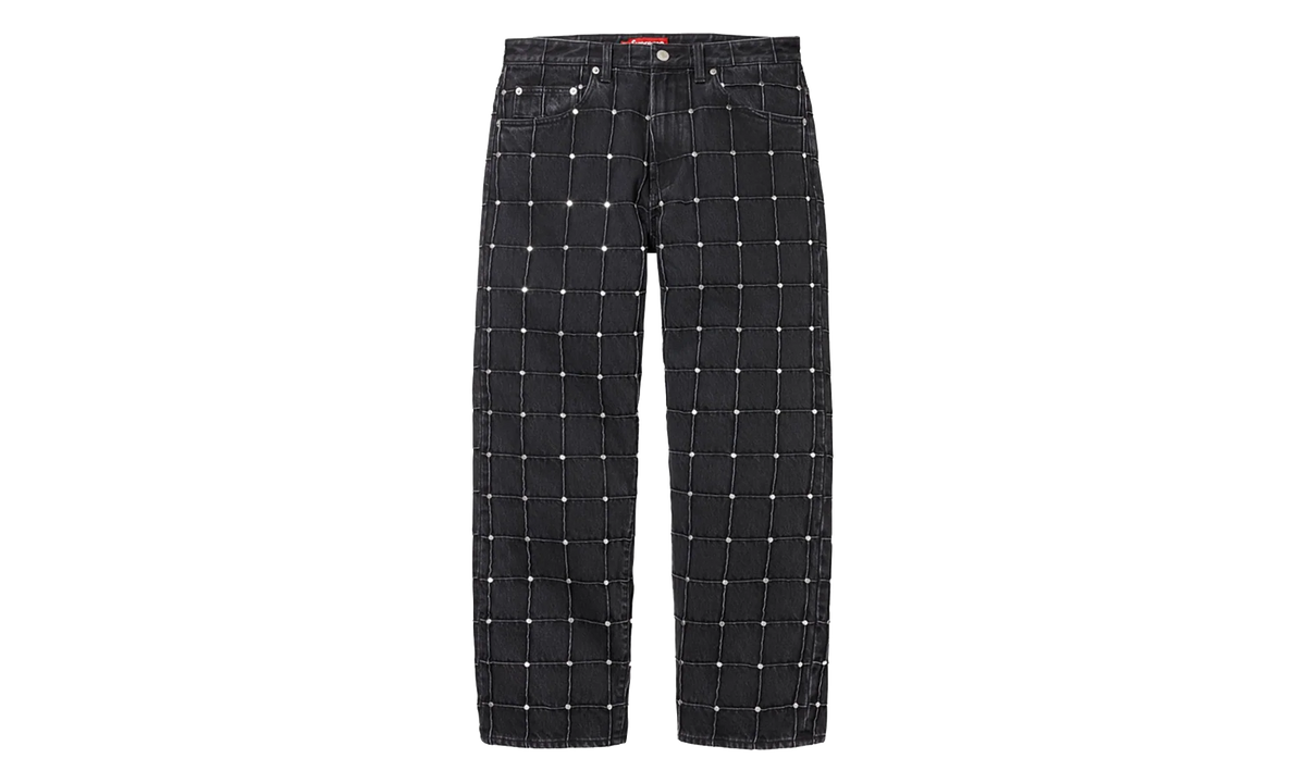 Studded Seam Loose Fit Jean "SS25 - Black" SU27217