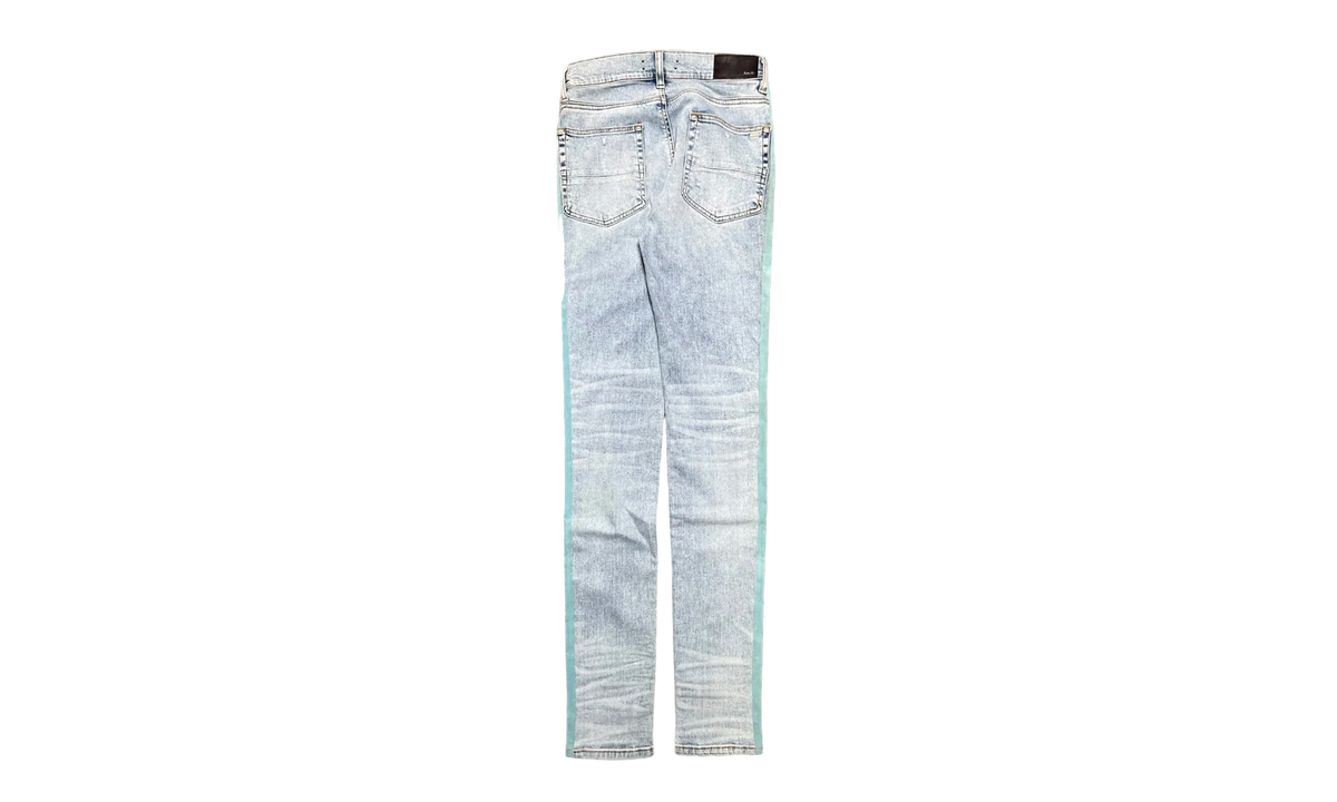 Flocked Track Jeans "Vintage Light Indigo Teal" AFTJVLI