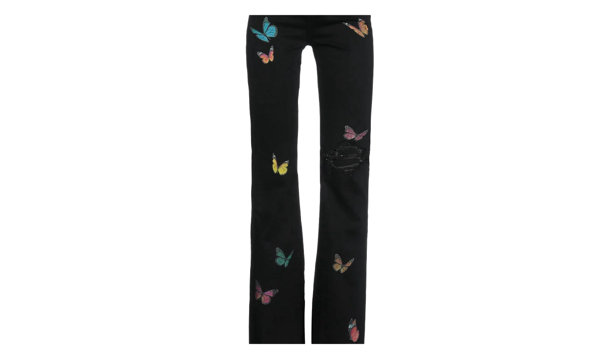 Butterfly Flare Broken Jeans "Black" Y0W01404SD BLK