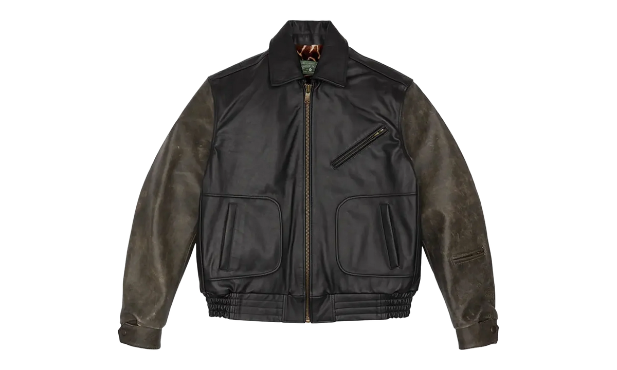 Leather Moto Jacket "Black" DT455