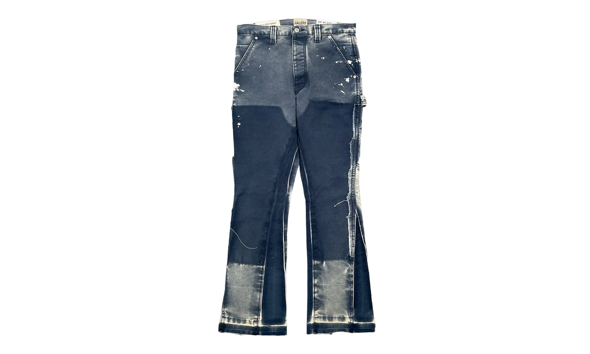 LA Flare Carpenter Pants Paint Splatter "Navy Blue Multi" GD134