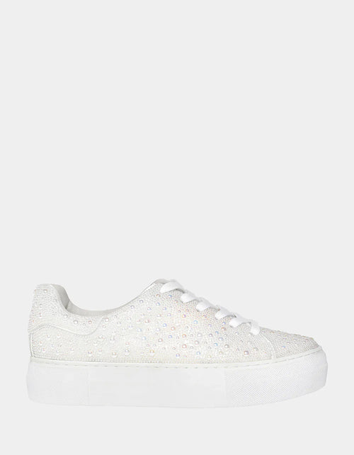 Sidney Sparkle Sneaker - Pearl