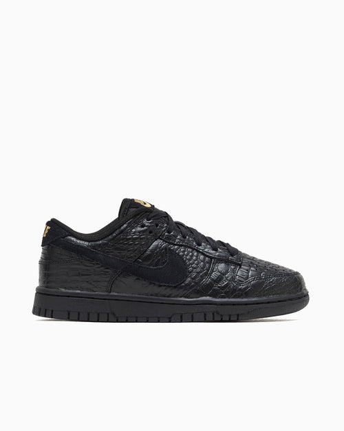 Nike Women's Dunk Low "Black Croc Skin"
